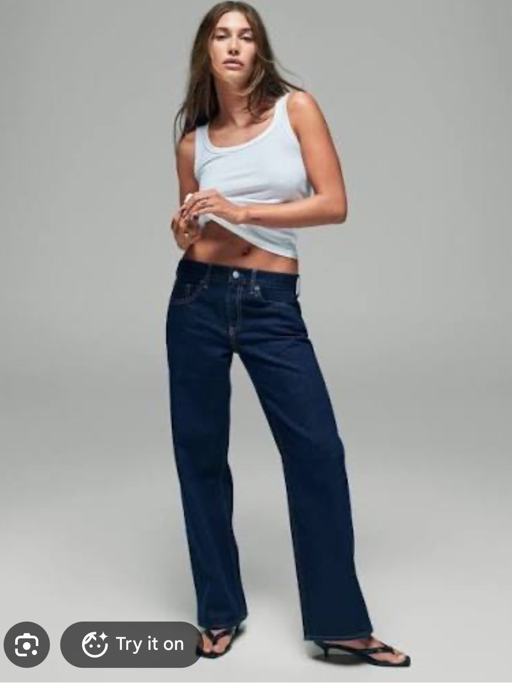 Gap x Hailey Bieber midnight 90s loose low rise jeans limited edition sold out
